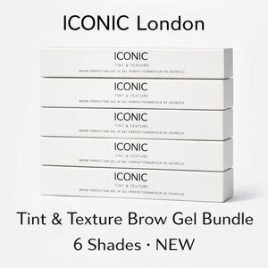 ICONIC London Brow Gel Bundle 6 Shades | Tint & Texture 3ml NEW in Boxes